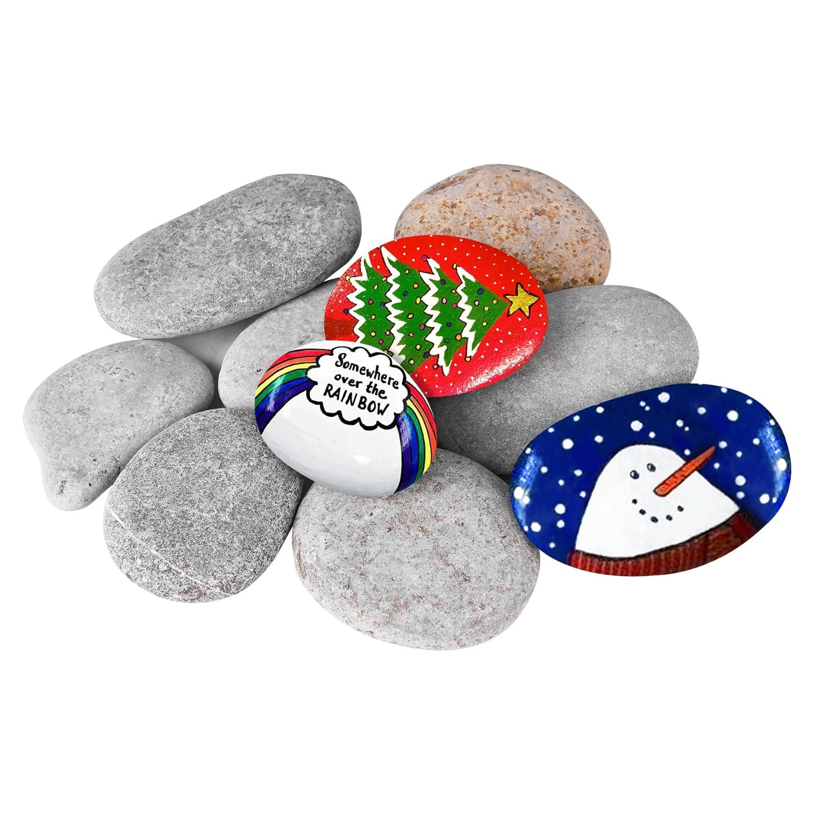 Piedras de Río para Pintar 10 Pcs 5-7.6 cm Dojobkinb