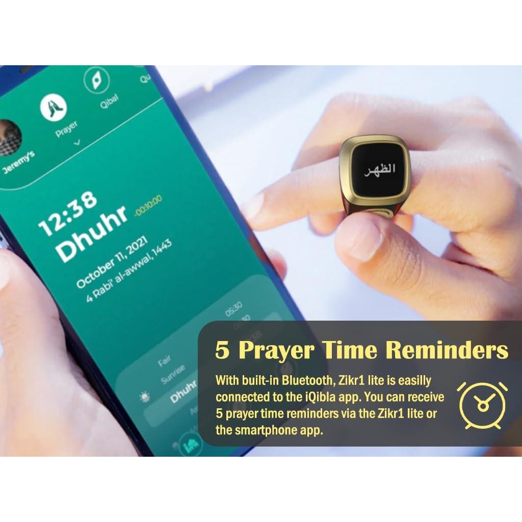 Contador de Anillo Inteligente Tasbih Anlising Marrón 20mm