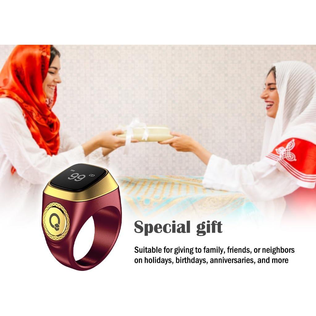 Contador de Anillo Inteligente Tasbih Anlising Marrón 20mm