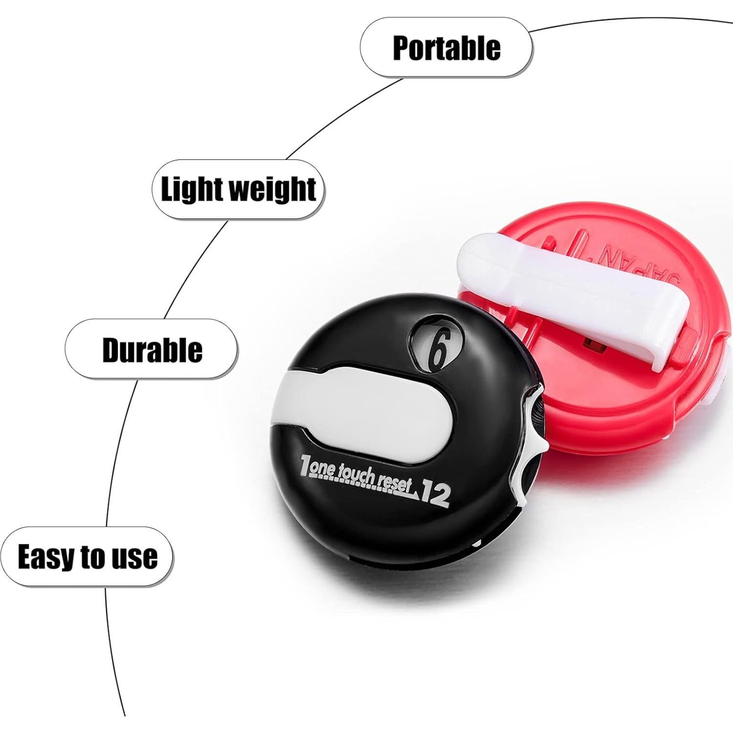 Contador de Puntuaciones de Golf Fiada - 3 Piezas, 3.05 cm