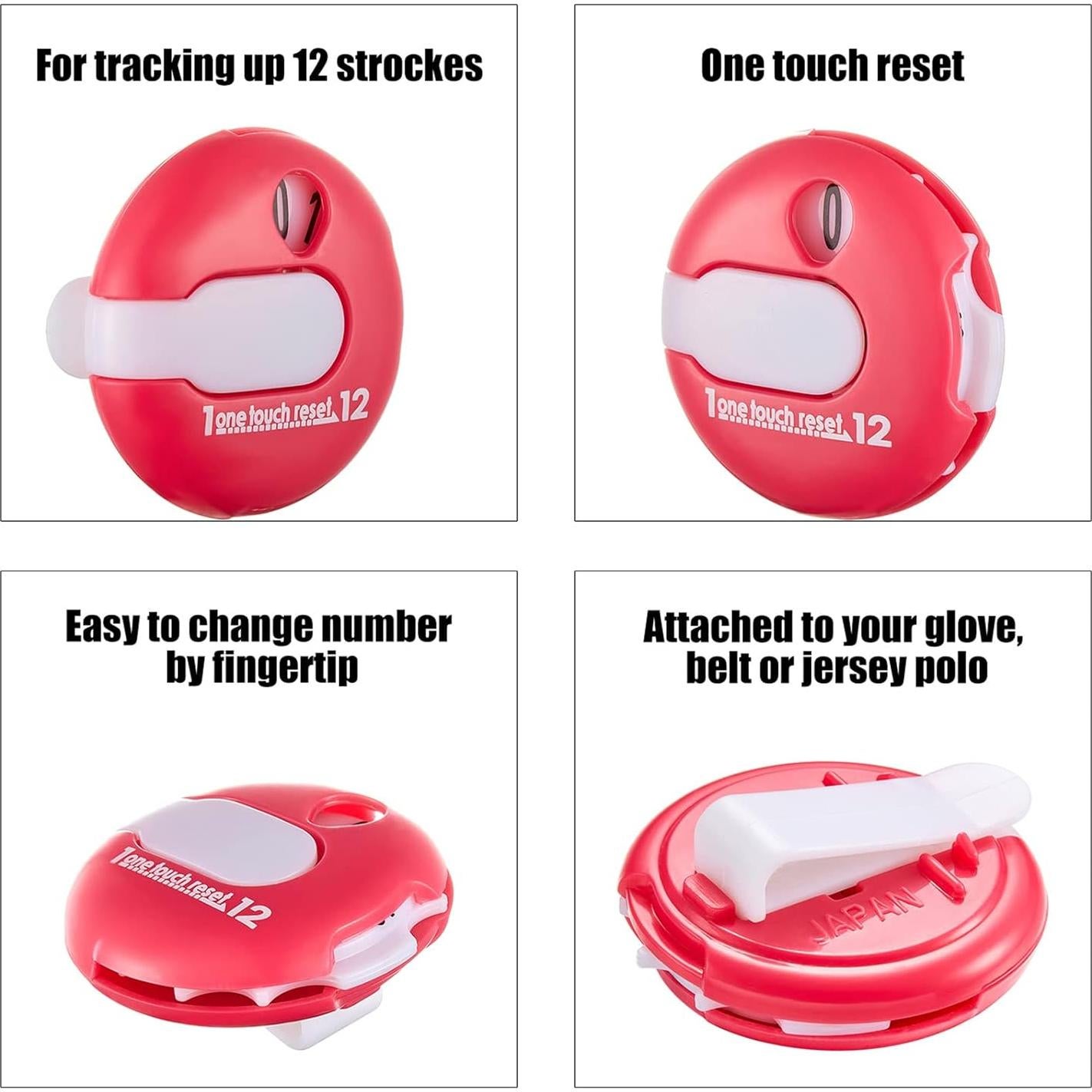 Contador de Puntuaciones de Golf Fiada - 3 Piezas, 3.05 cm