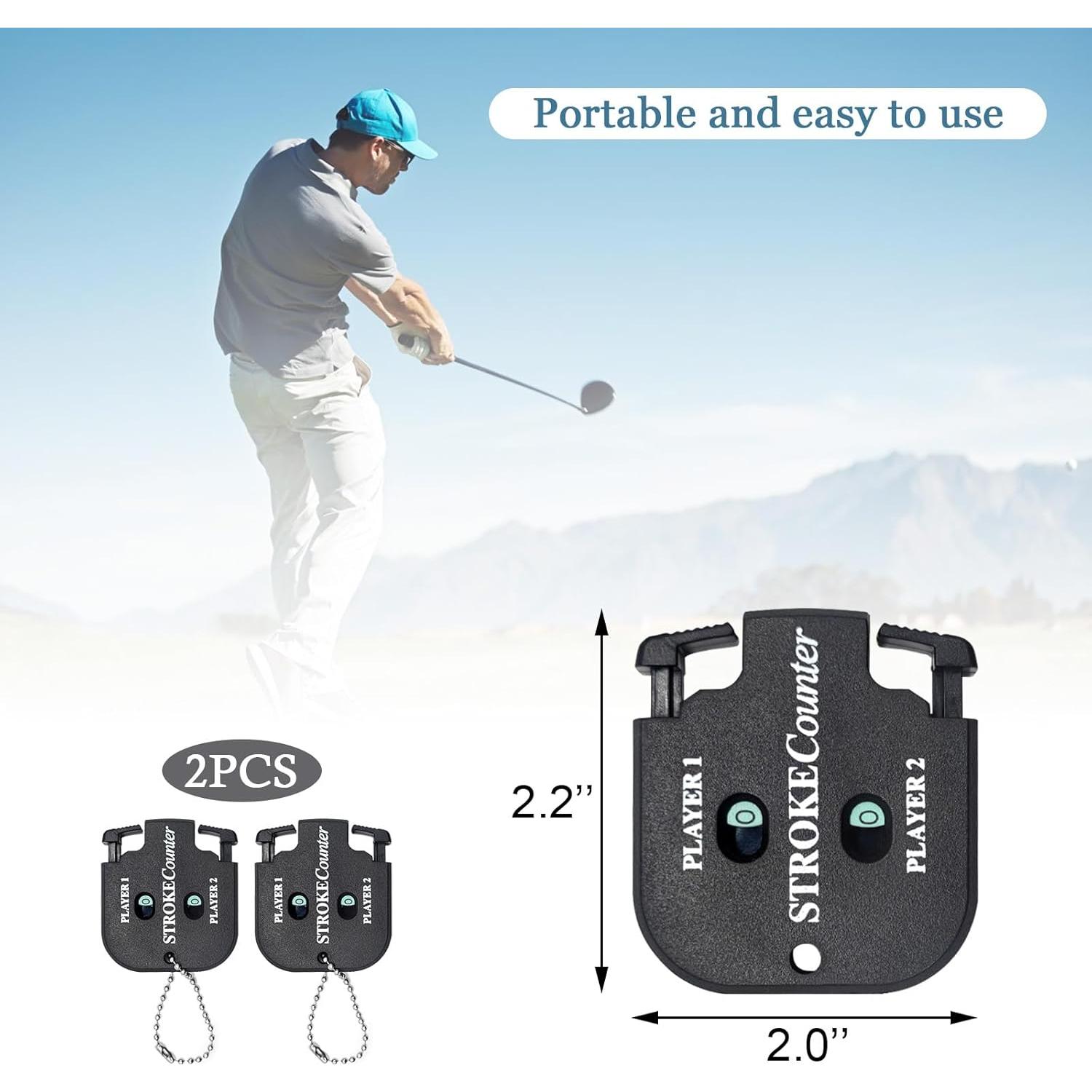 Contador de Golpes de Golf Medsuo 2 Pcs Clicker Portátil