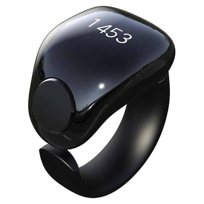 Anillo Zikr Smart Tasbih Telawah, Contador Digital Impermeable 18-20mm