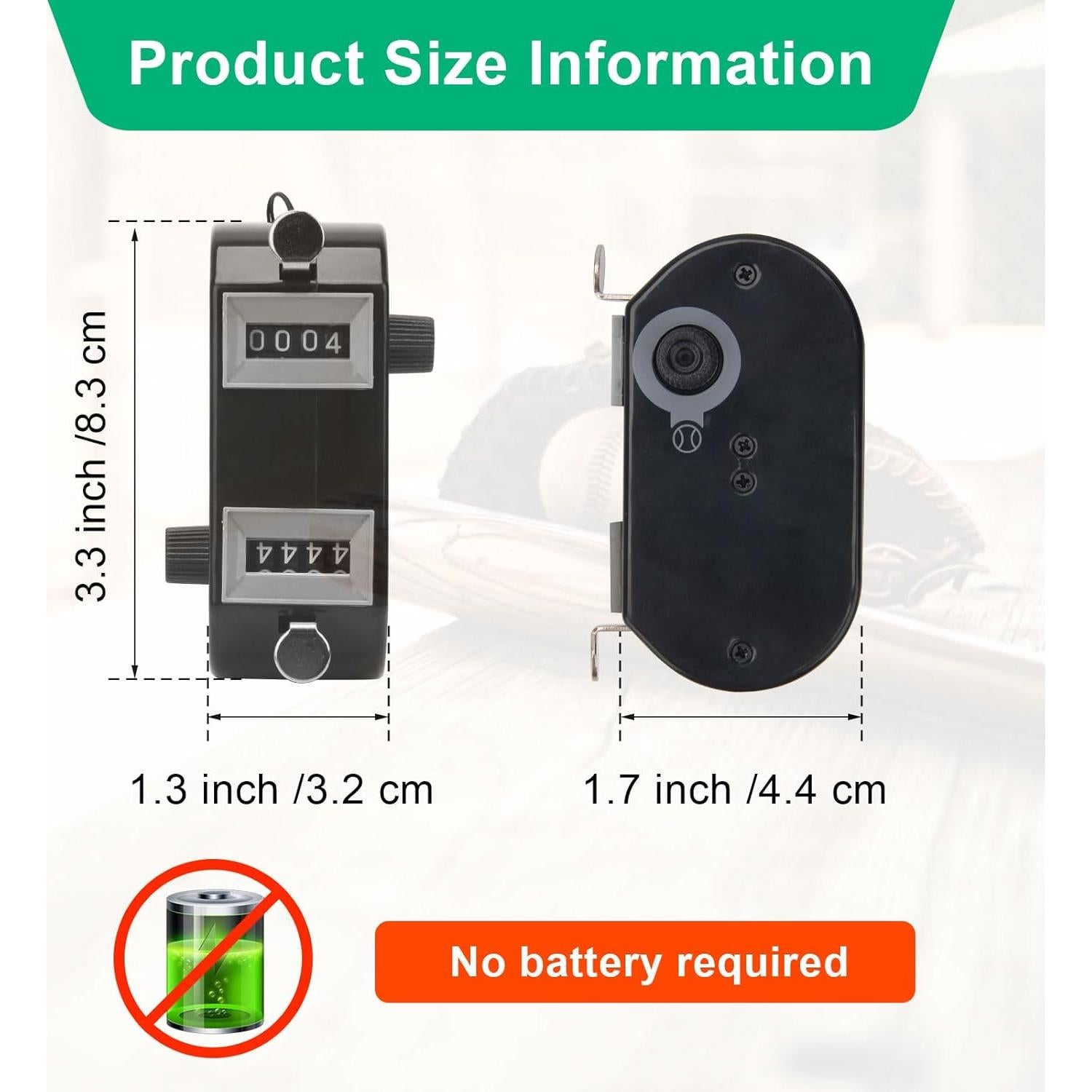 Contador de Lanzamientos Doble Windspeed Negro 2 Piezas