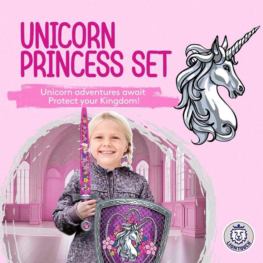 Liontouch Conjunto Princesa Unicornio 3-6 Años Espada y Escudo