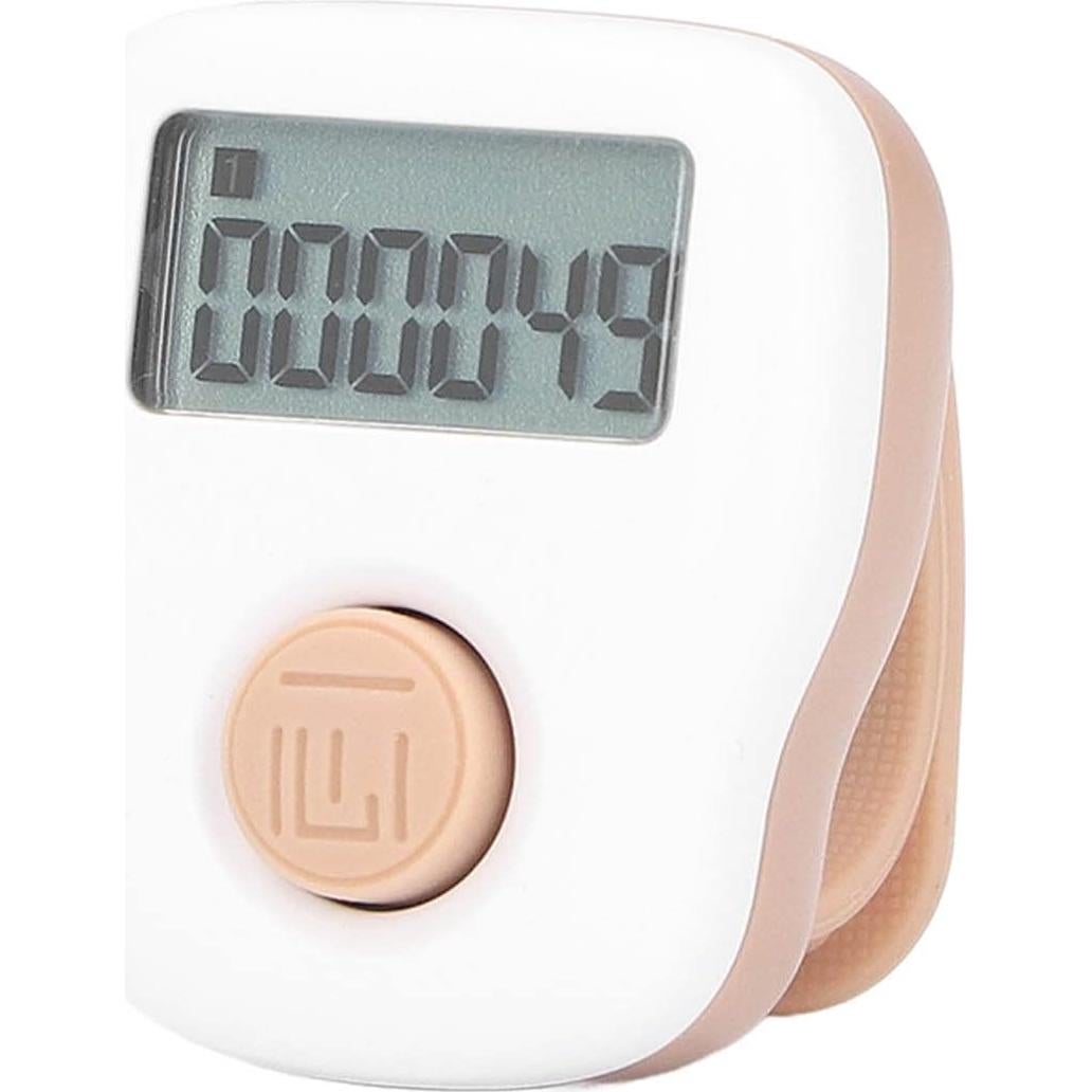 Contador de Dedos USB Shanrya Anillo Silicona Blanca 6 Canales