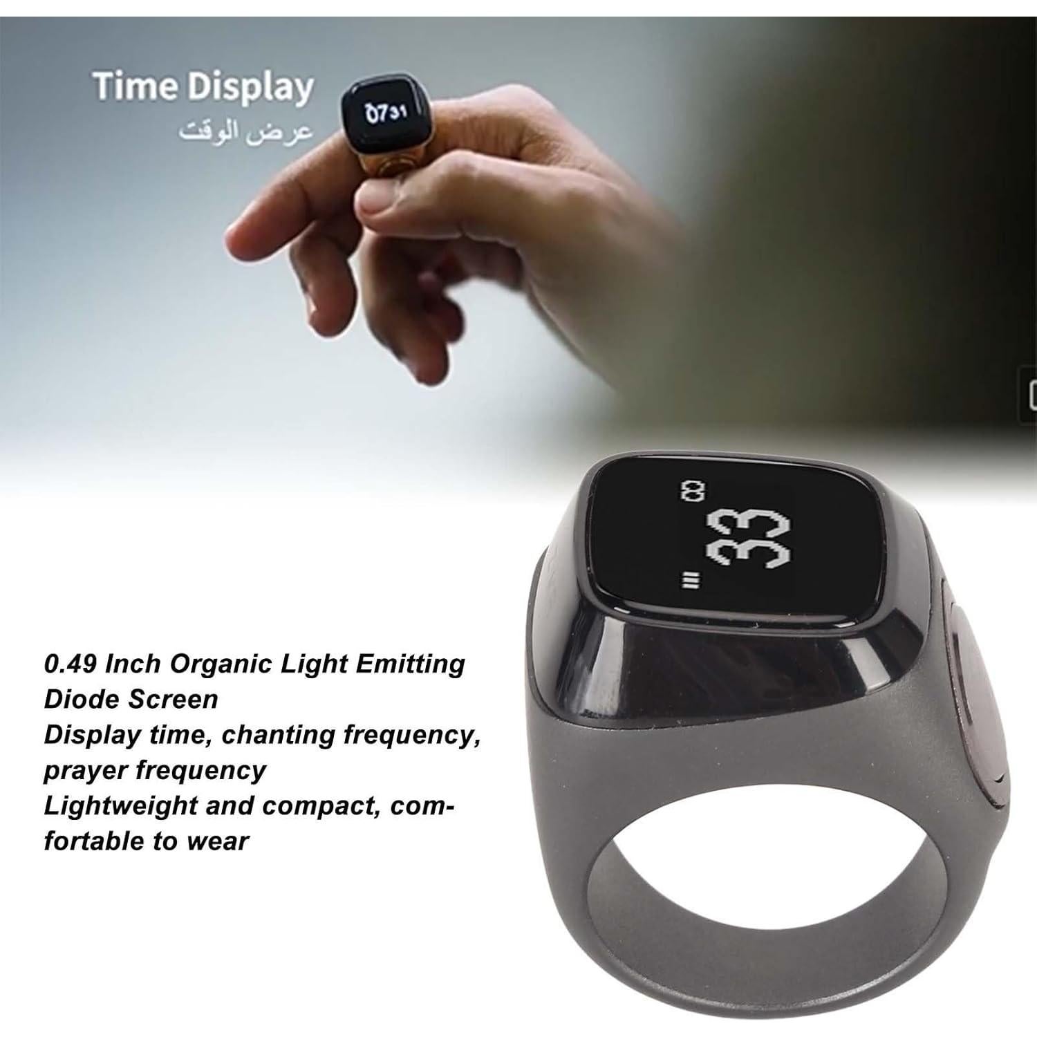 Contador de Dedos Bluetooth Bewinner con Pantalla 0.49"