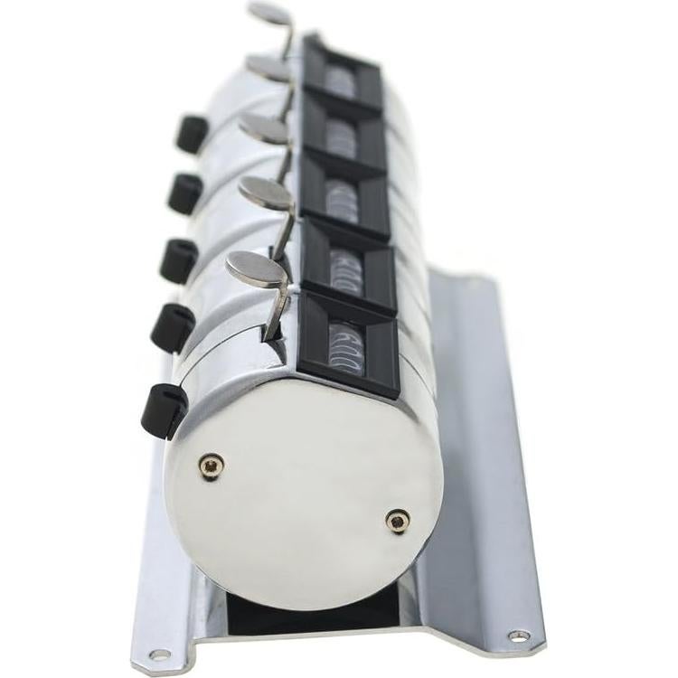 Contador de Clics GOGO de Escritorio - 5 Unidades, Metal Inoxidable