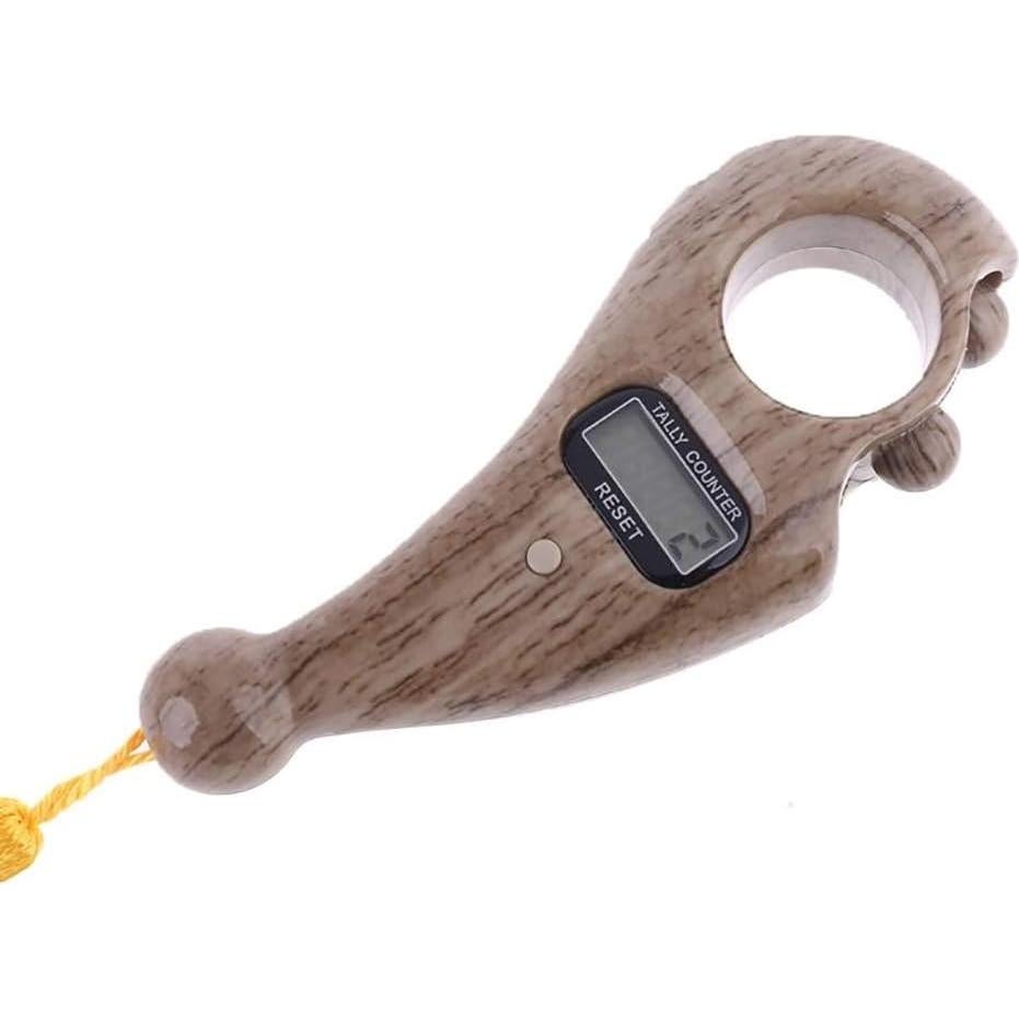 Contador Digital de Misbaha Genérico para Oración - Madera Clara