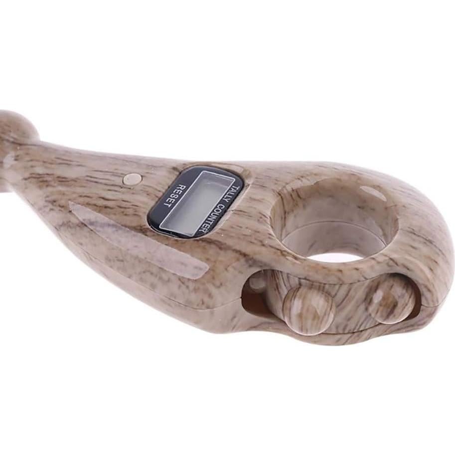 Contador Digital de Misbaha Genérico para Oración - Madera Clara