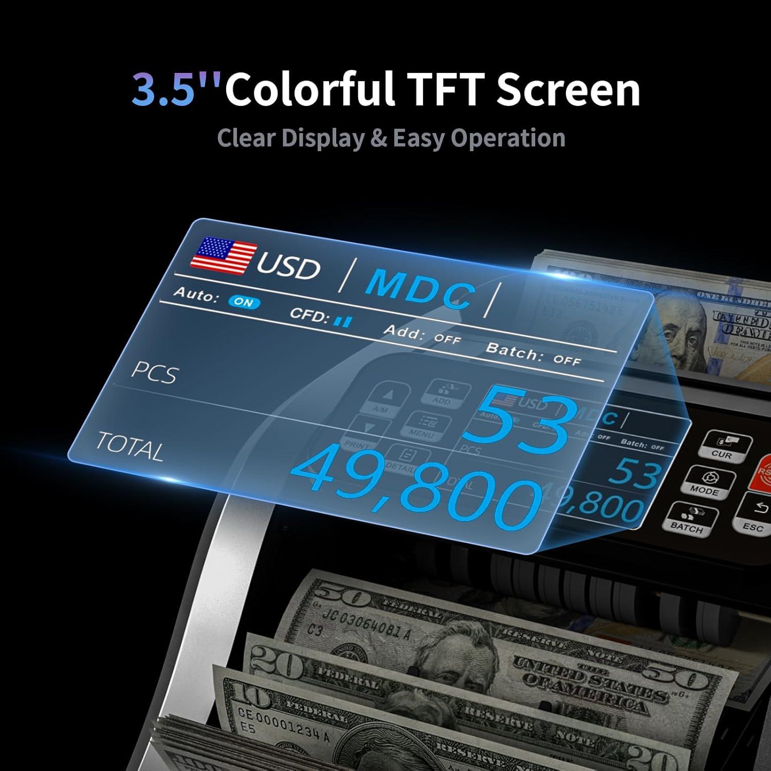 Contadora de Dinero Aneken N60 con Detección de Falsificaciones