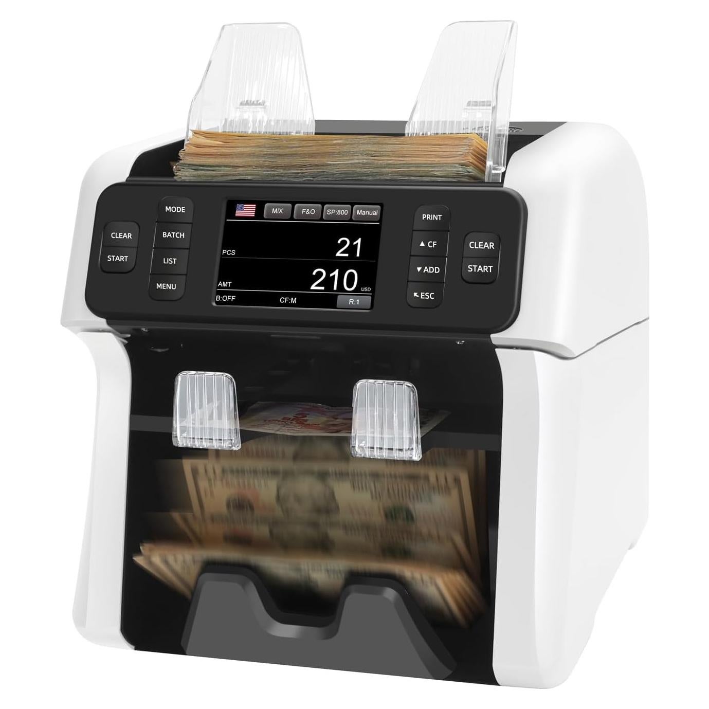 Máquina Contadora de Billetes NUCOUN VS-75 con Detección de Falsificaciones