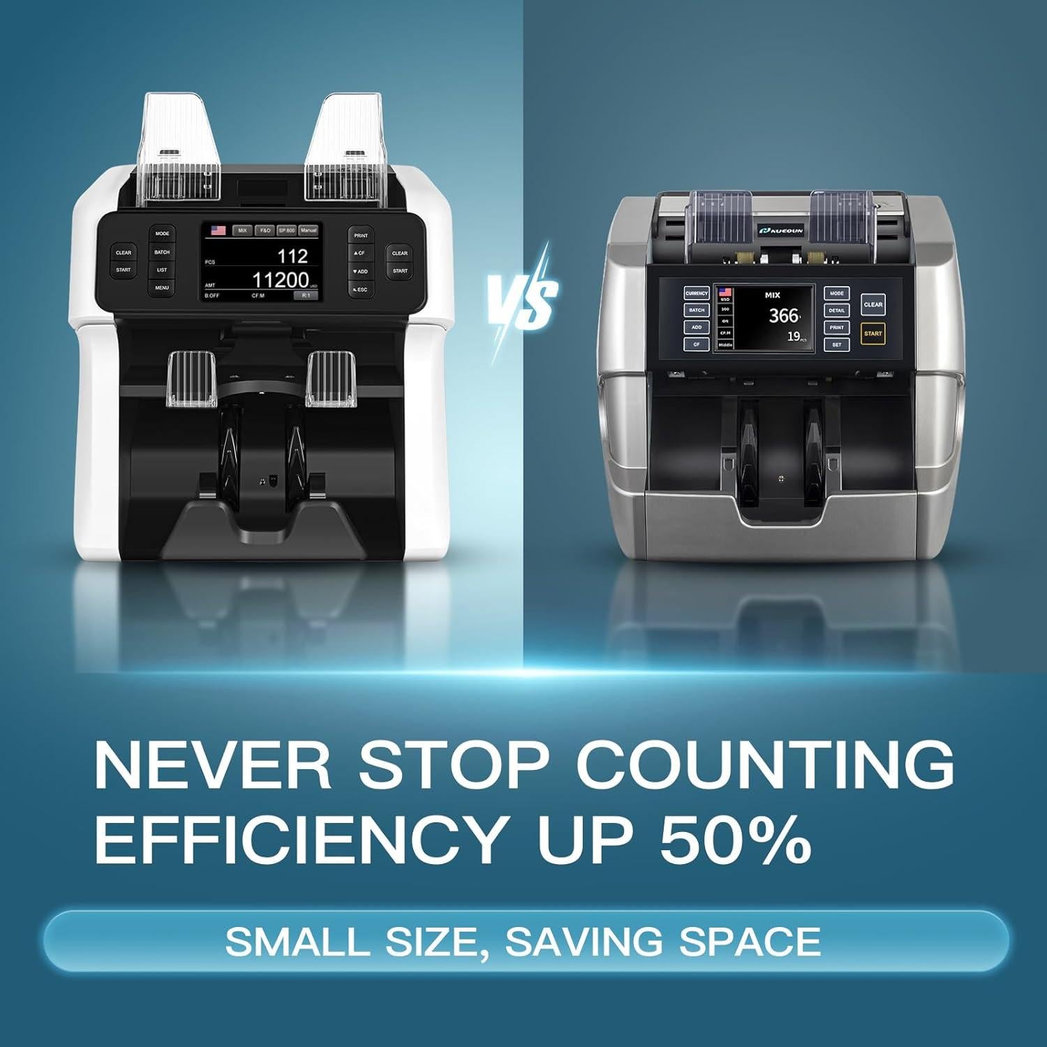 Máquina Contadora de Billetes NUCOUN VS-75 con Detección de Falsificaciones