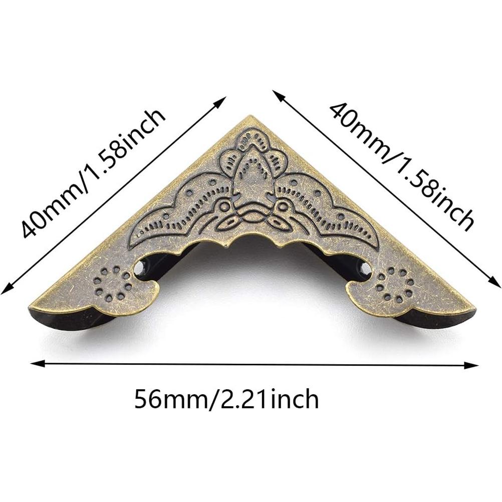 Protector de Esquinas de Metal SDTC Tech 20 Piezas 40x40mm