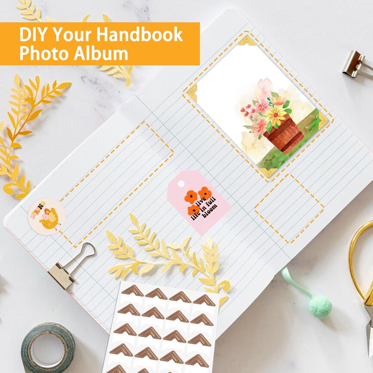 240 Esquinas de Foto Autoadhesivas Aeaocvo para Scrapbooking