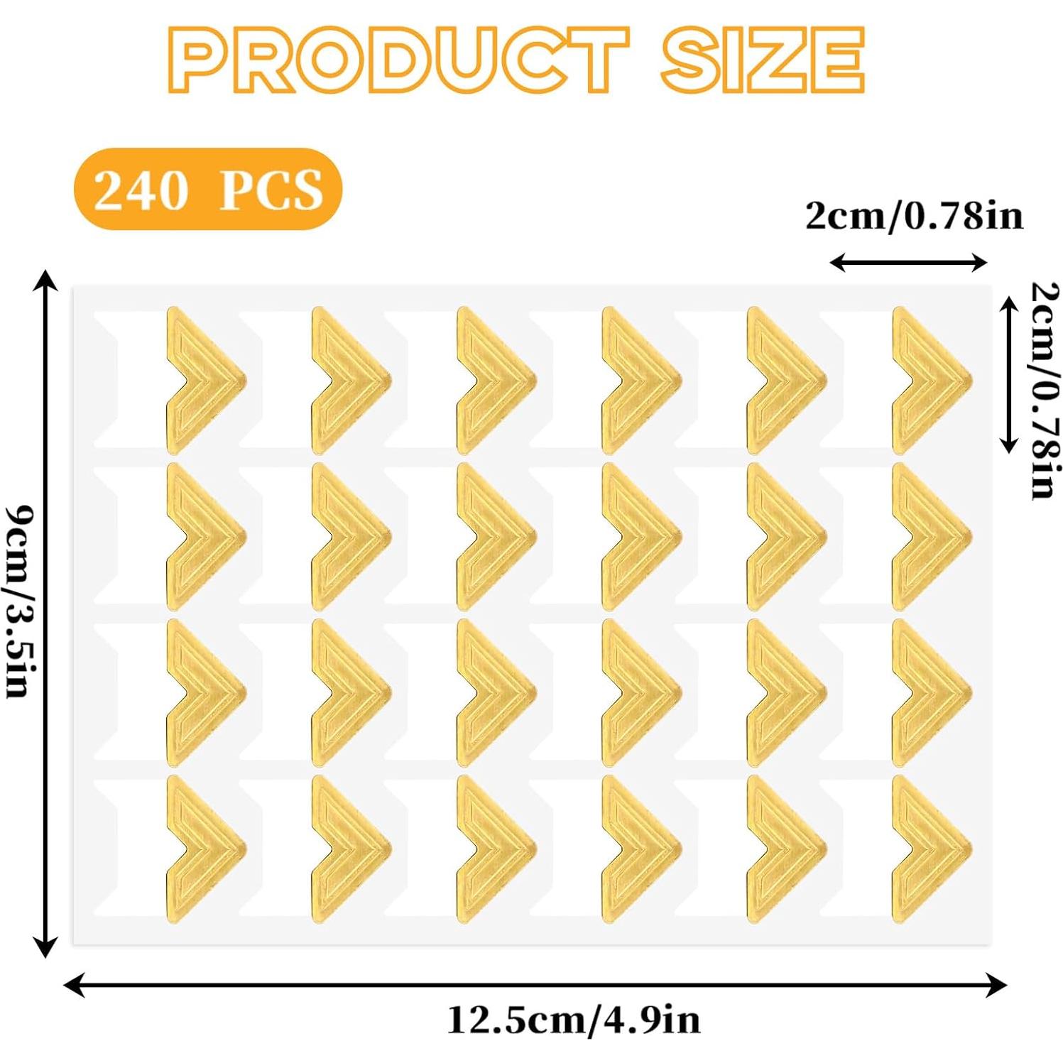 240 Esquinas de Foto Autoadhesivas Aeaocvo para Scrapbooking