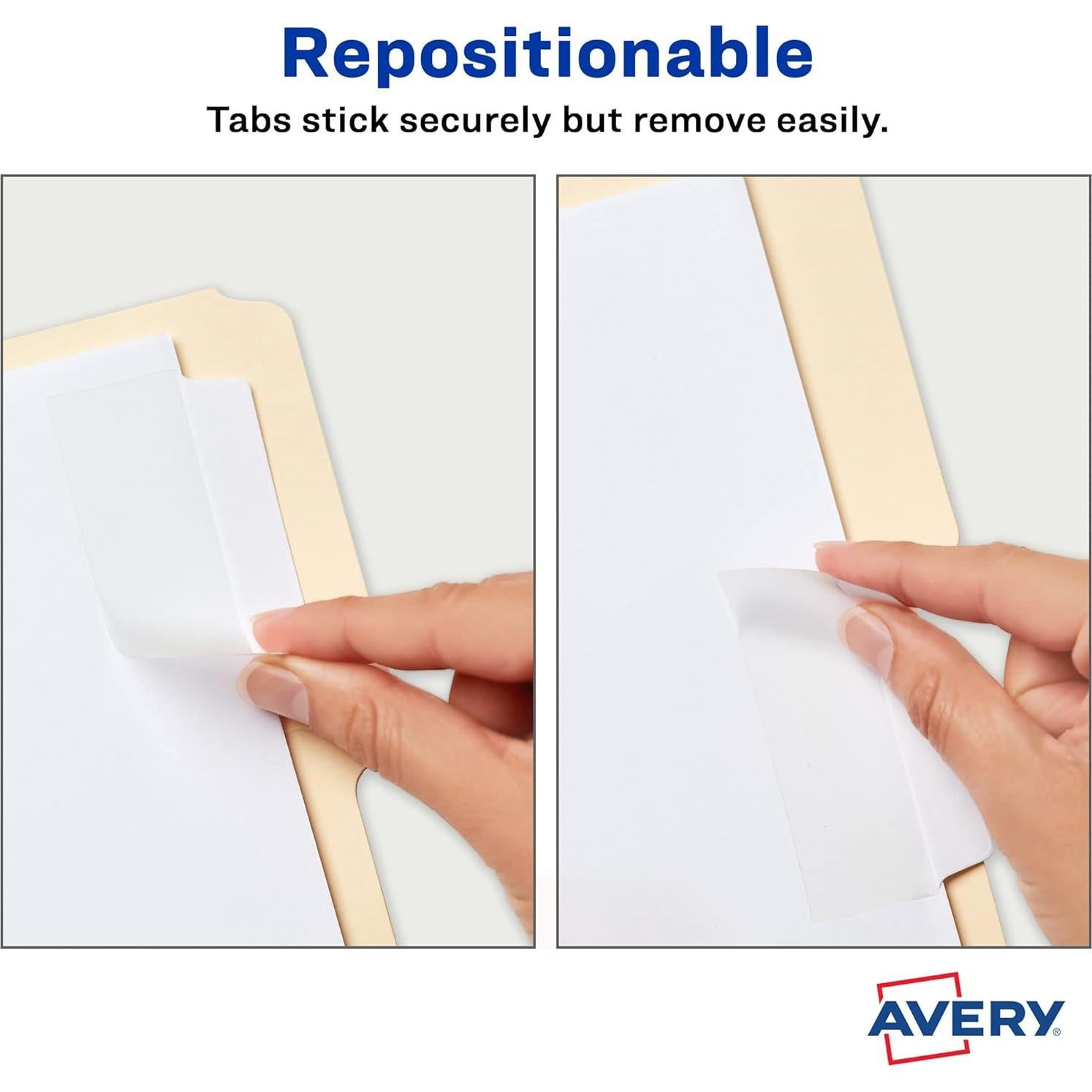 Pestañas Adhesivas Avery 34777 - 24 Unidades Blancas