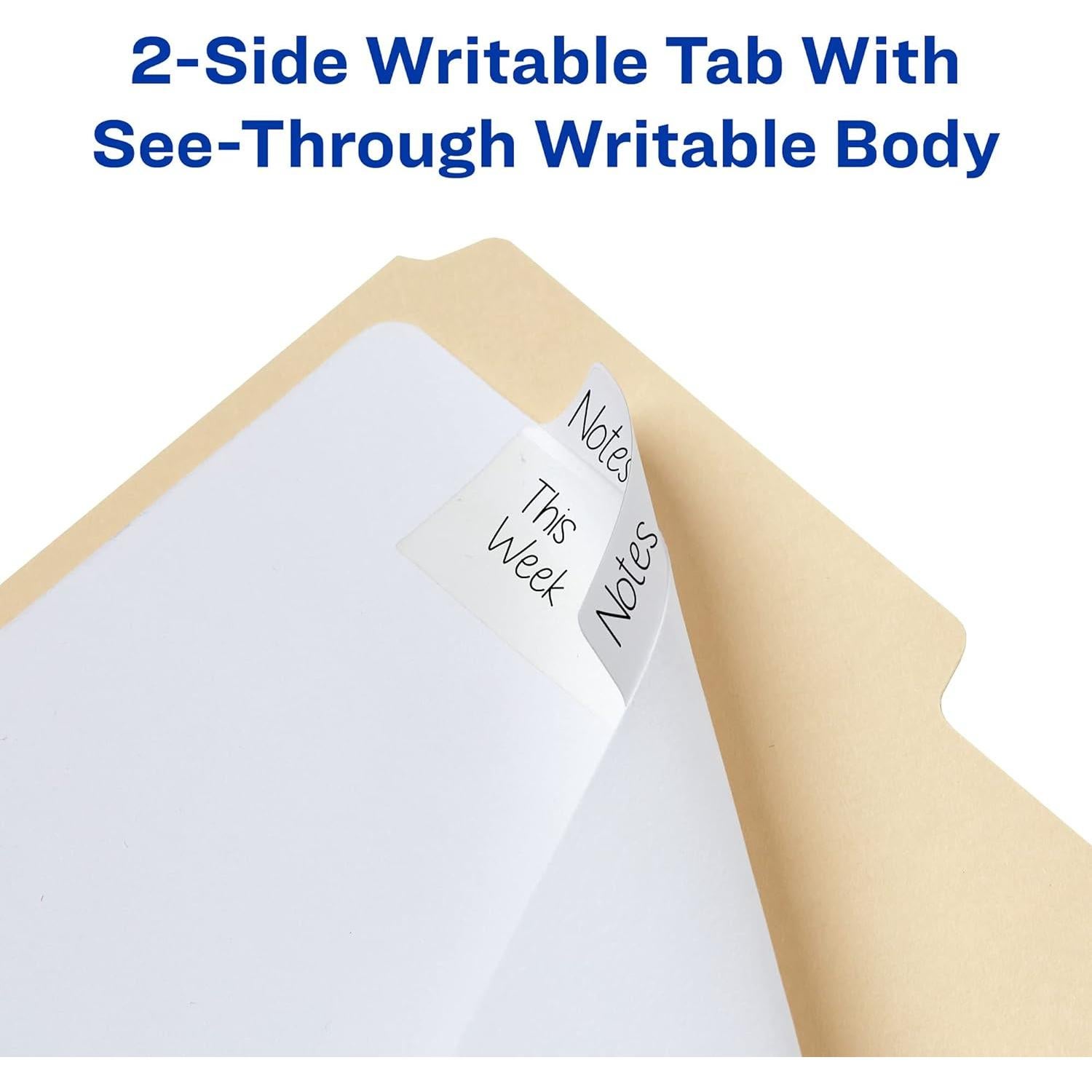 Pestañas Adhesivas Avery 34777 - 24 Unidades Blancas