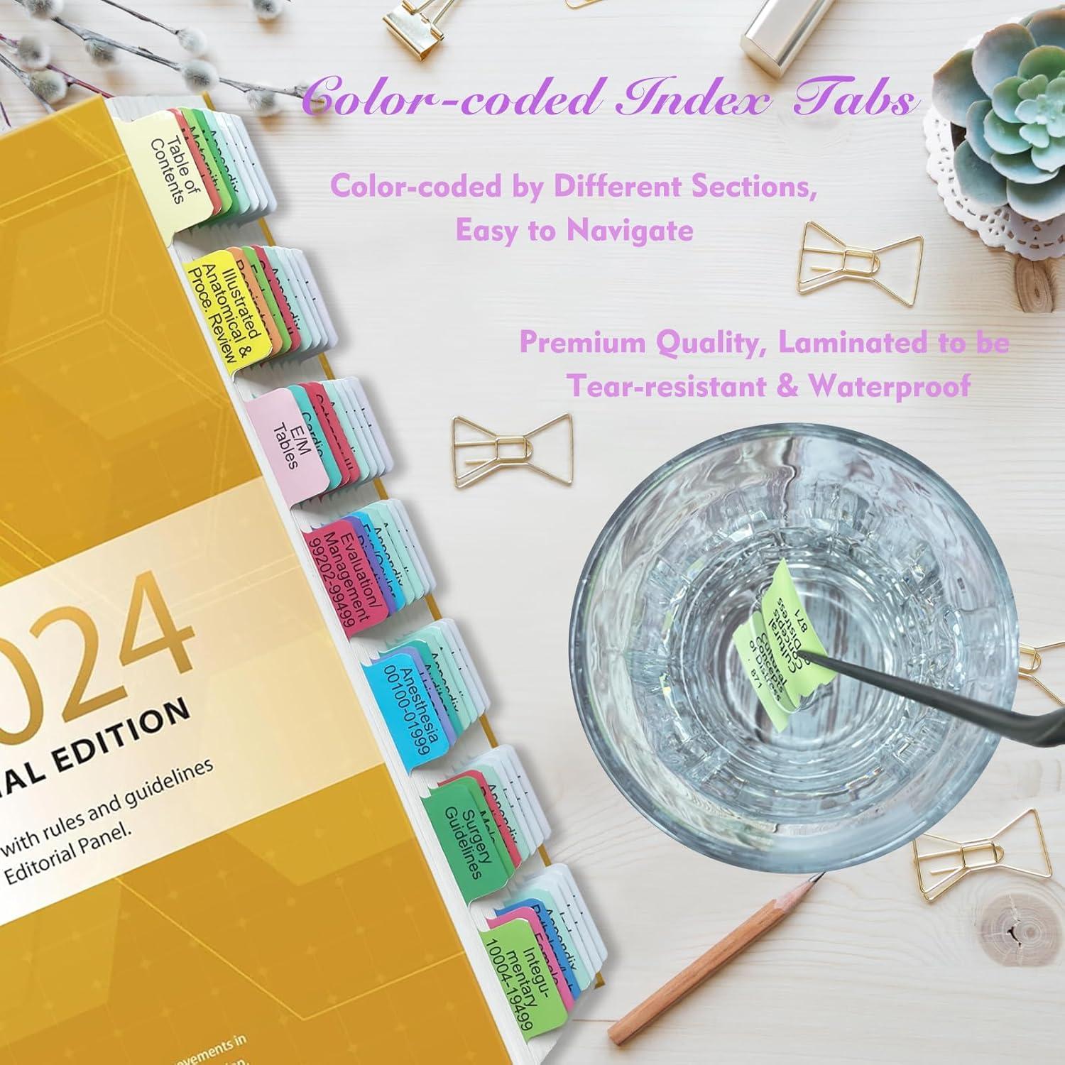 Pestañas de Índice Mejoradas Mevisky CPT 2024, 96 Pestañas