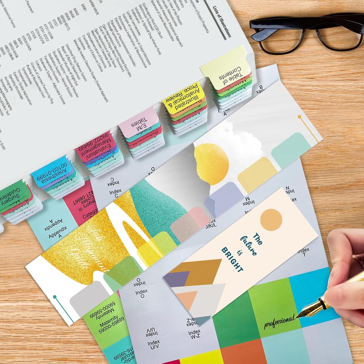 Pestañas de Índice Mejoradas Mevisky CPT 2024, 96 Pestañas