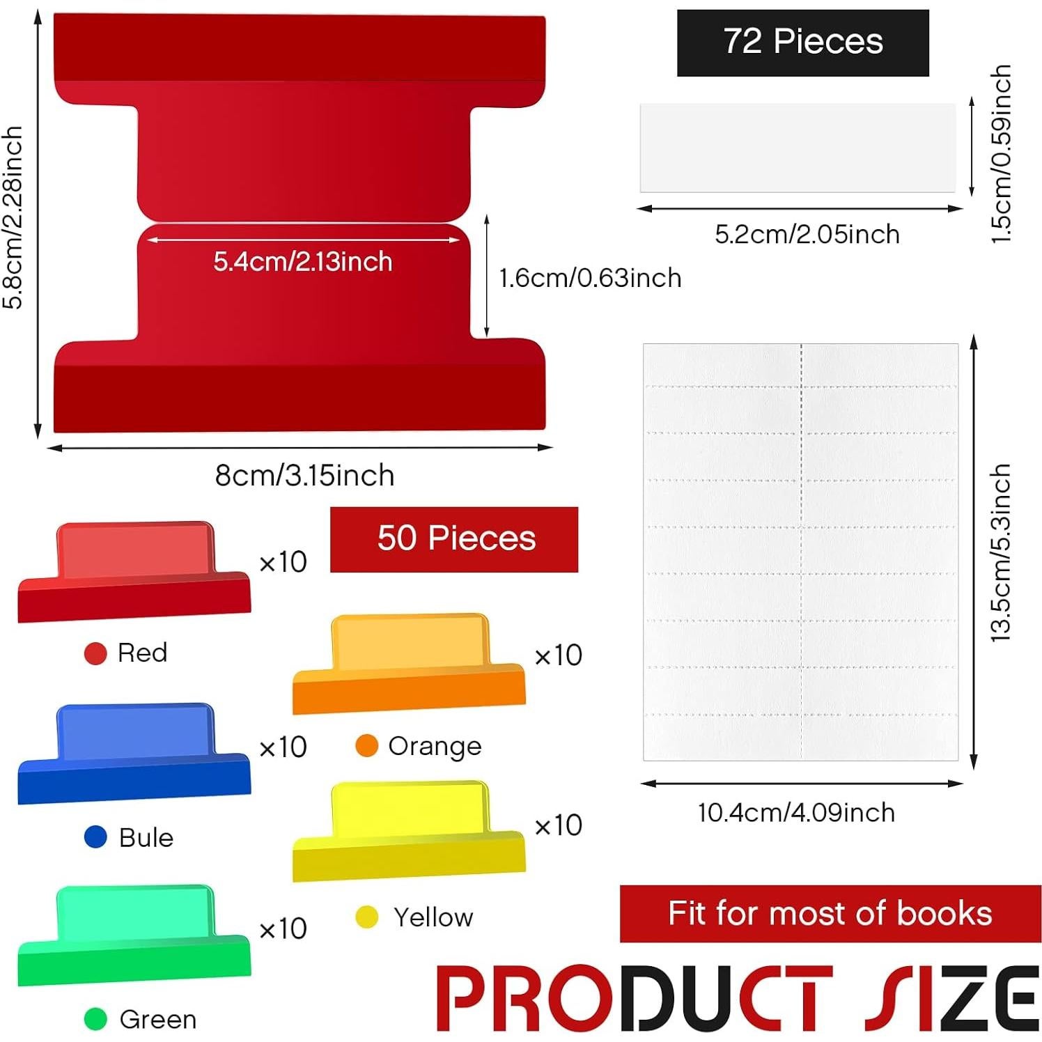 Etiquetas Autoadhesivas Gueevin 5.08 cm Transparentes - 50 Piezas