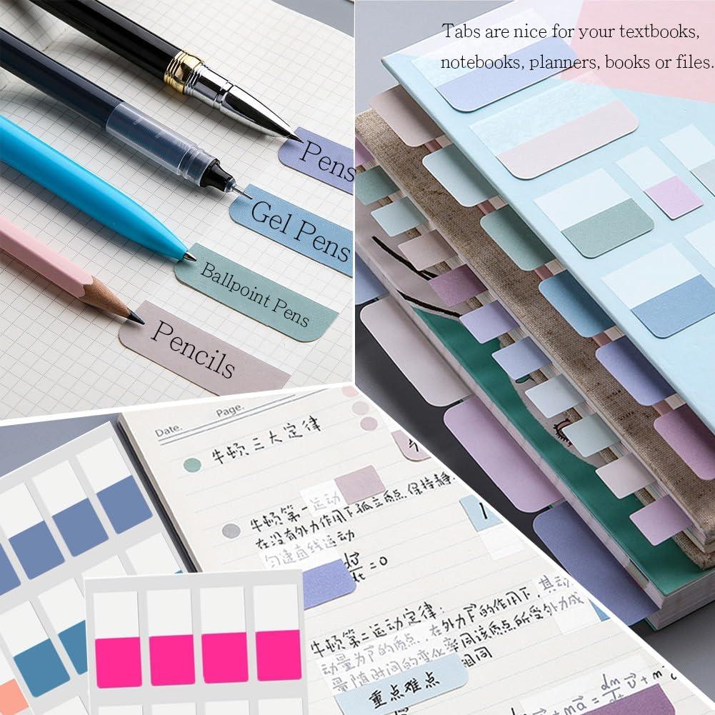 Pestañas Adhesivas de Índice TuNan 720 Piezas 1.27 cm 18 Colores