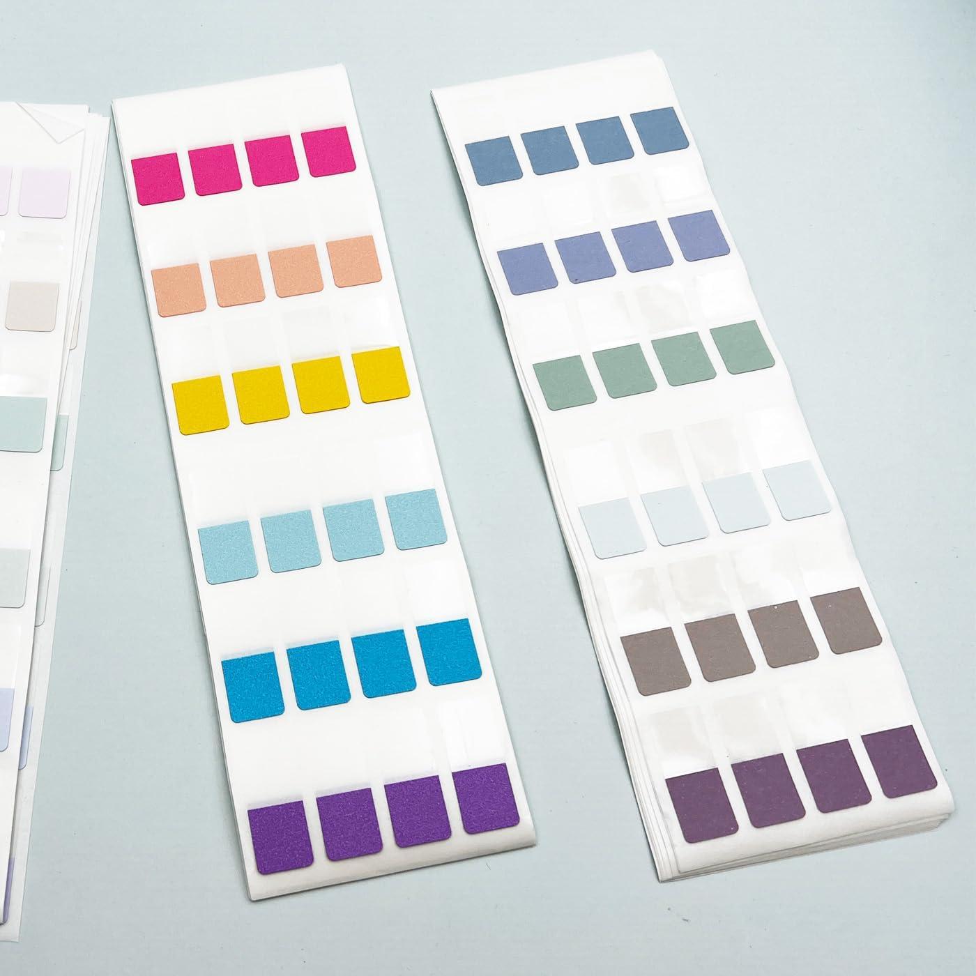 Pestañas Adhesivas de Índice TuNan 720 Piezas 1.27 cm 18 Colores