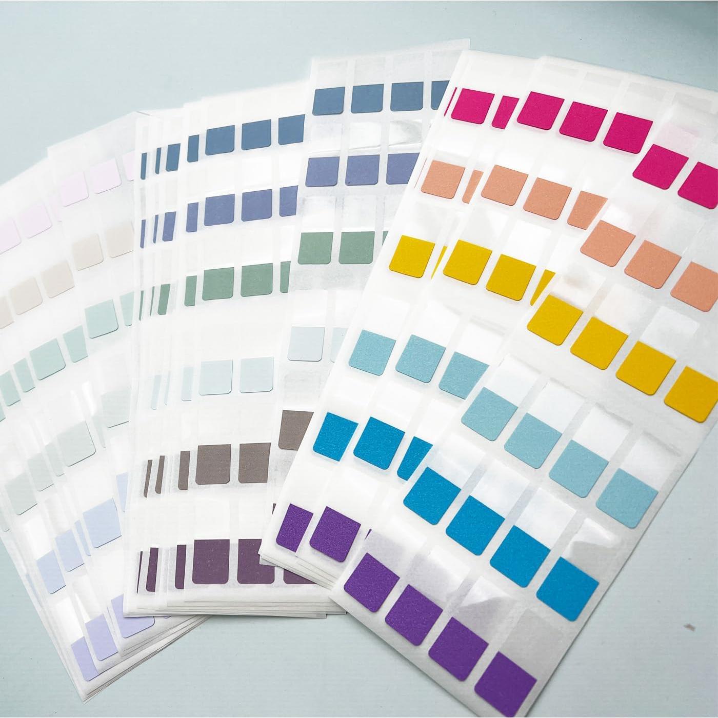 Pestañas Adhesivas de Índice TuNan 720 Piezas 1.27 cm 18 Colores