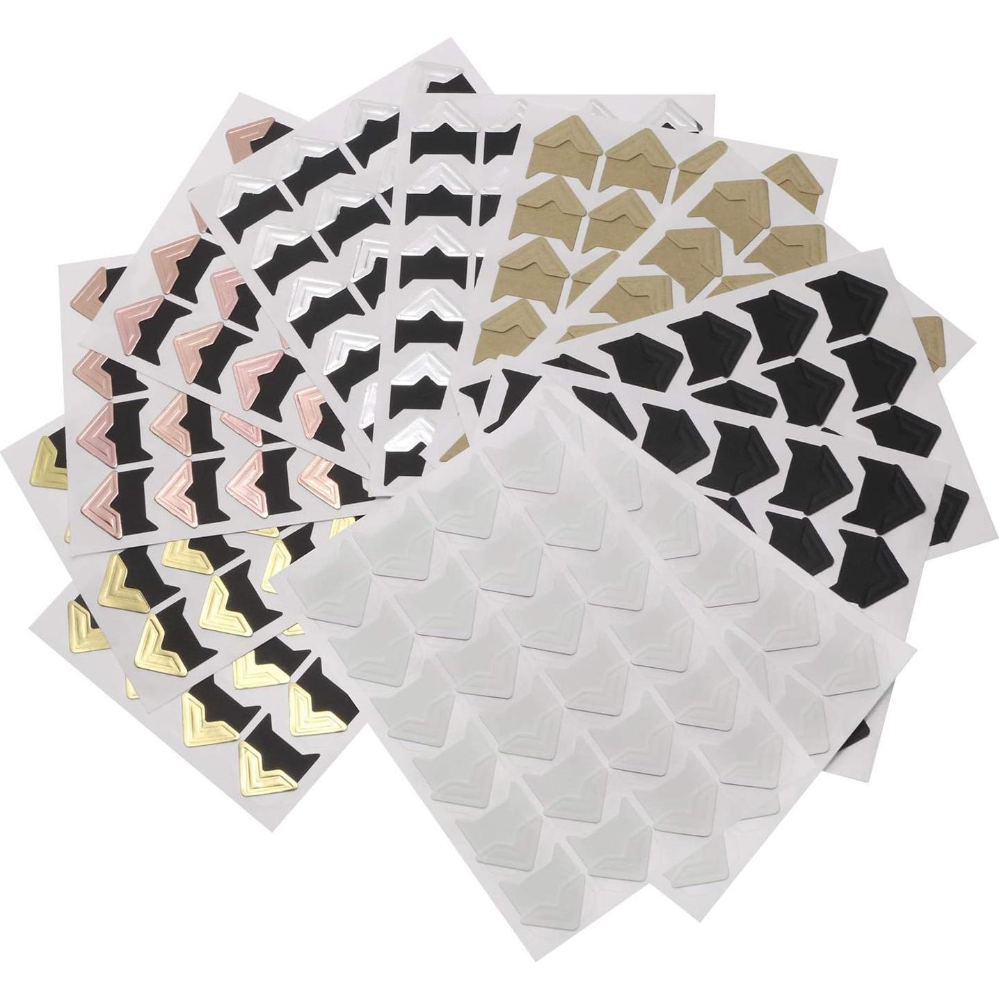 Esquinas Adhesivas para Fotos Penta Angel 288 Piezas 6 Colores