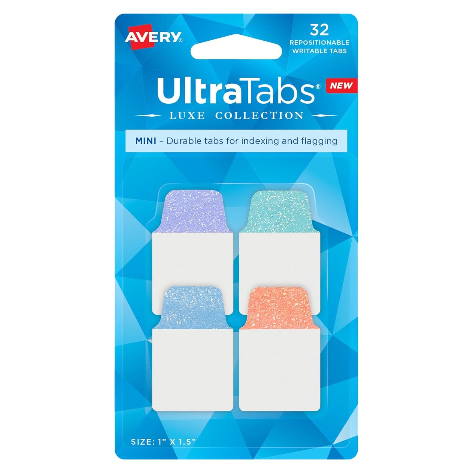 Pestañas Reposicionables Avery Luxe Brillo Pastel 32 Unidades