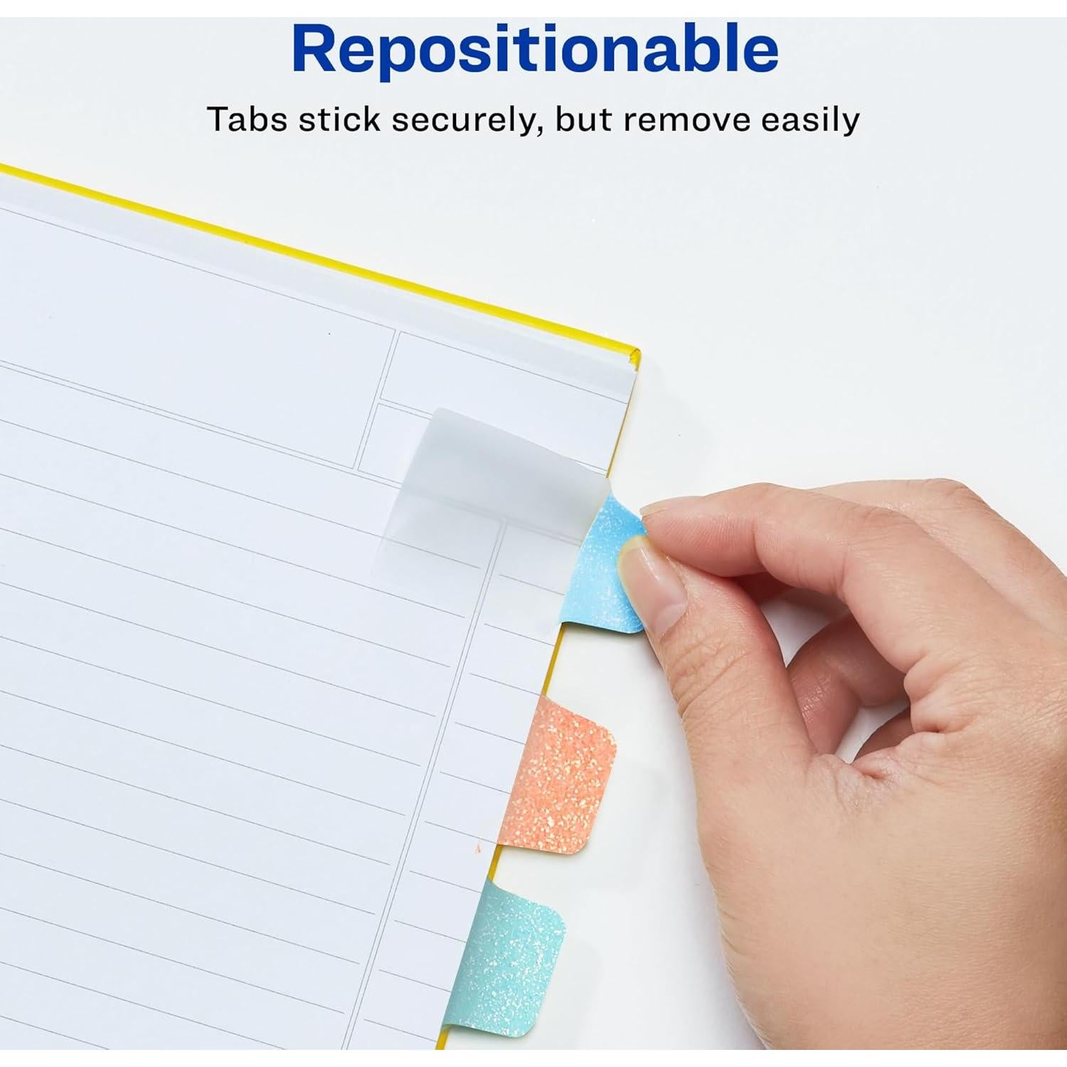 Pestañas Reposicionables Avery Luxe Brillo Pastel 32 Unidades