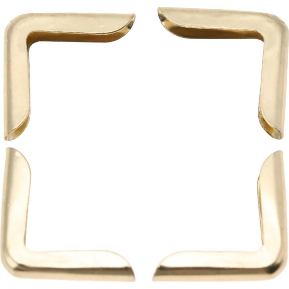 Protectores de esquinas dorados Haosie, 50 piezas de hierro