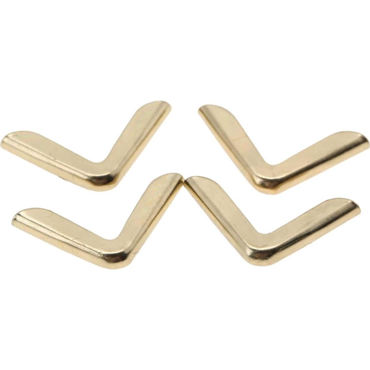 Protectores de esquinas dorados Haosie, 50 piezas de hierro