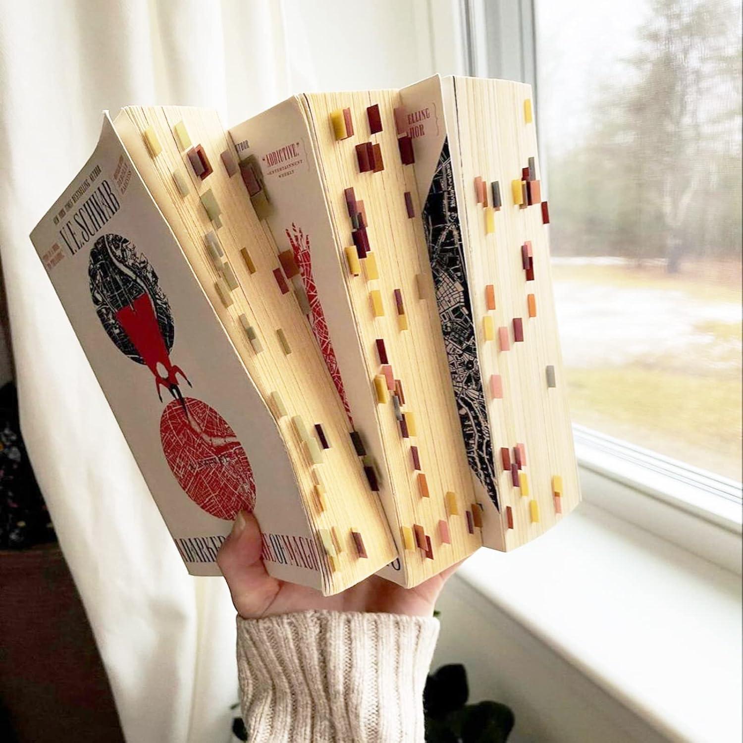 Pestañas Adhesivas Translúcidas PARTSPOWER 1200 Hojas 1.12x4.42cm