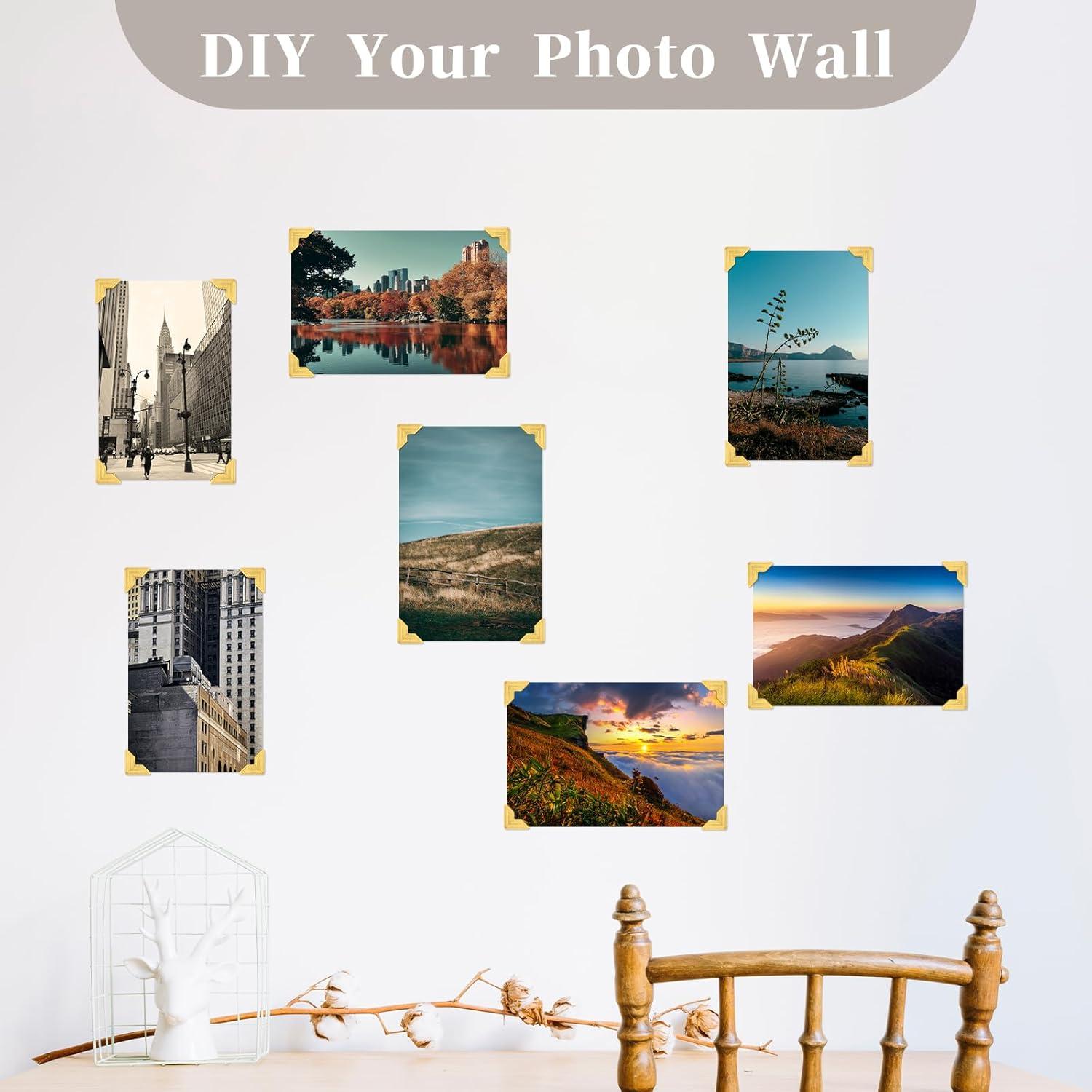 240 Esquinas de Foto Autoadhesivas Doradas Abeillo 2x2cm