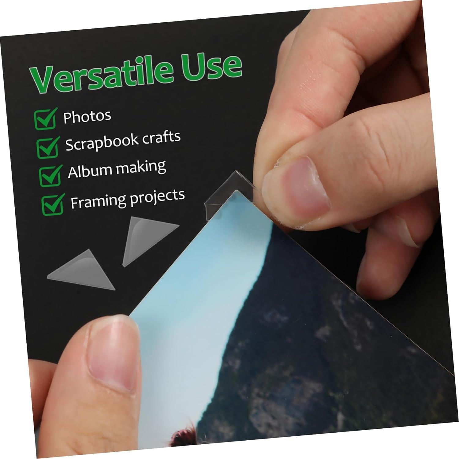 Esquinas Adhesivas para Fotos NUOBESTY 20 Hojas Transparentes