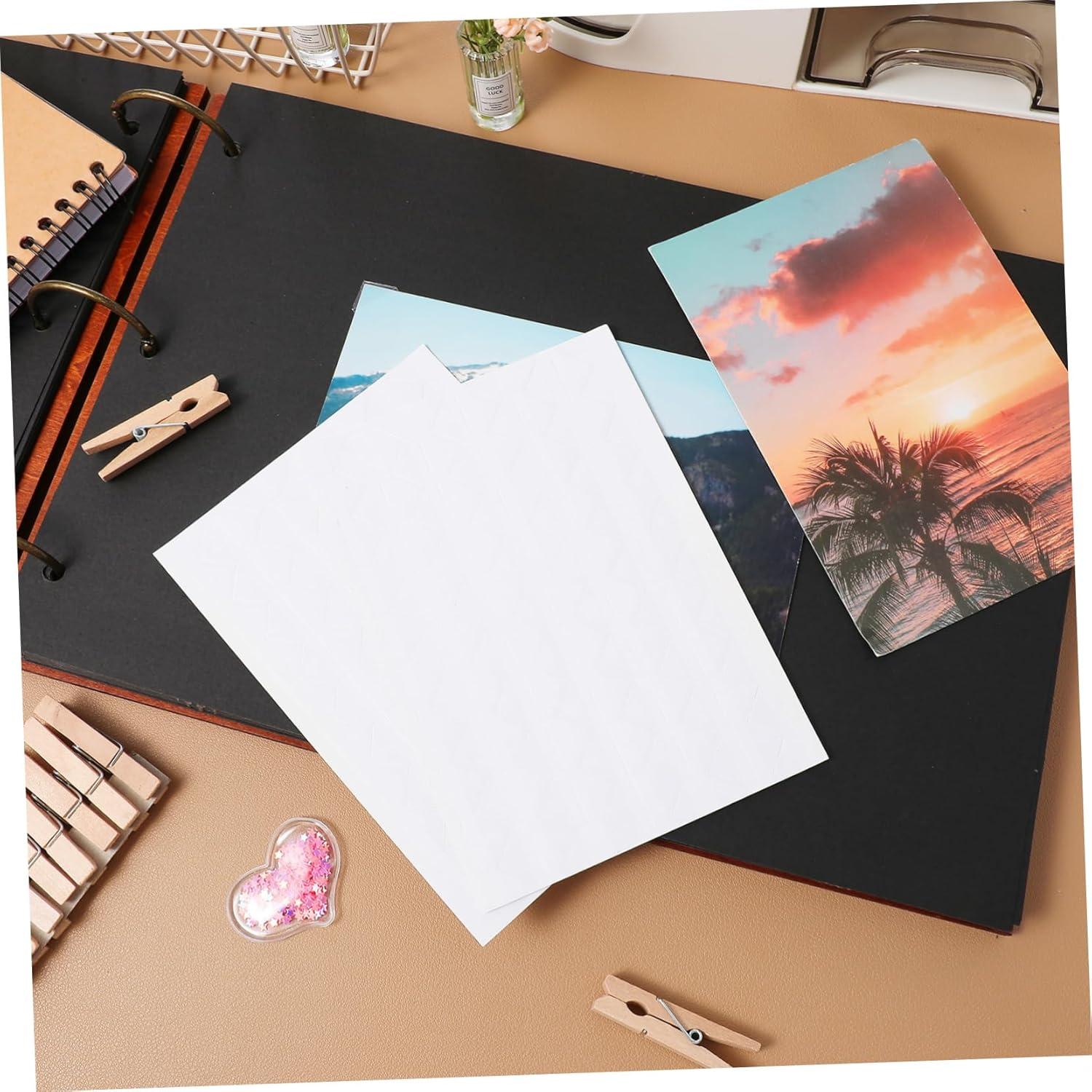 Esquinas Adhesivas para Fotos NUOBESTY 20 Hojas Transparentes