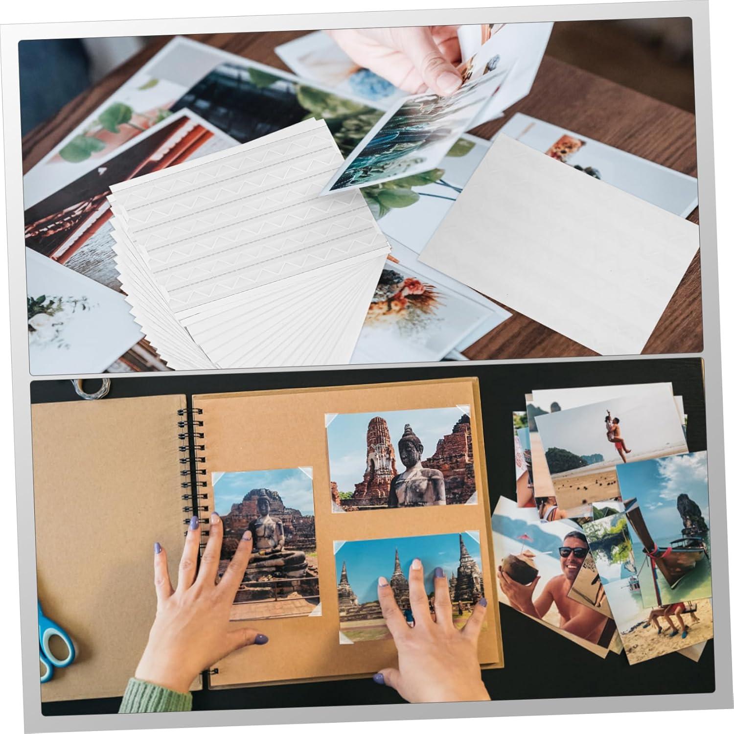 Esquinas Adhesivas para Fotos NUOBESTY 20 Hojas Transparentes