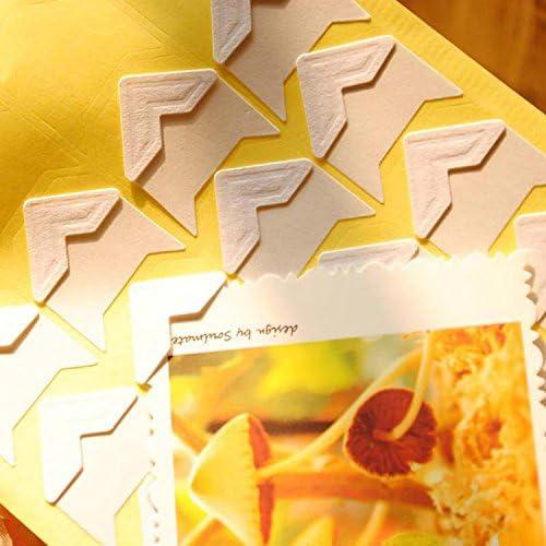 Esquinas de Foto Autoadhesivas Hellohelio 240 Piezas Negro