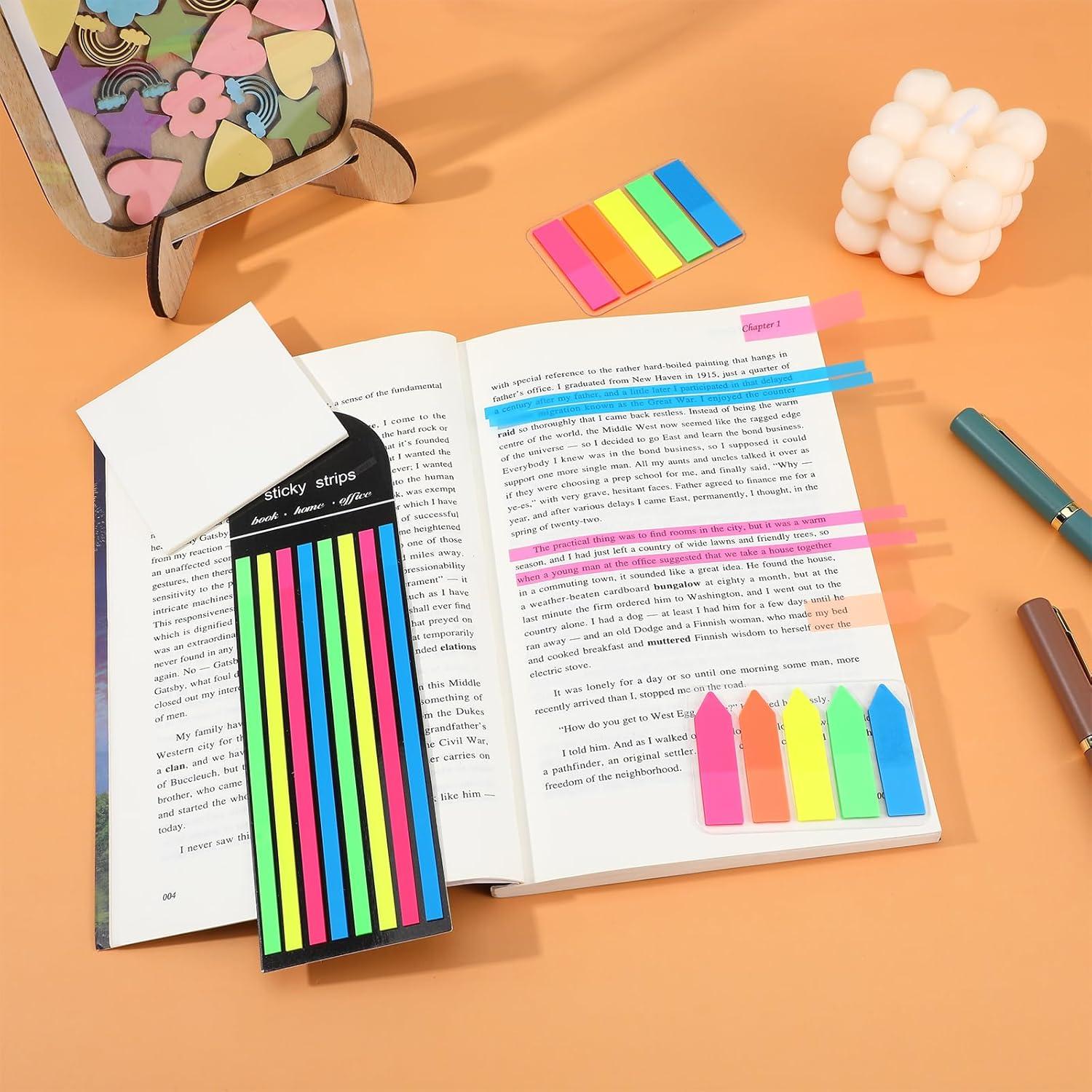 Juego de Notas Adhesivas Transparentes EupHHonycs 960 Piezas