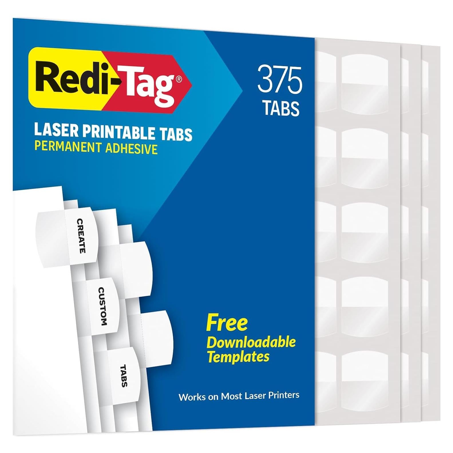 Etiquetas de Índice Adhesivas Redi-Tag 375 Unidades 2.86x3.18cm