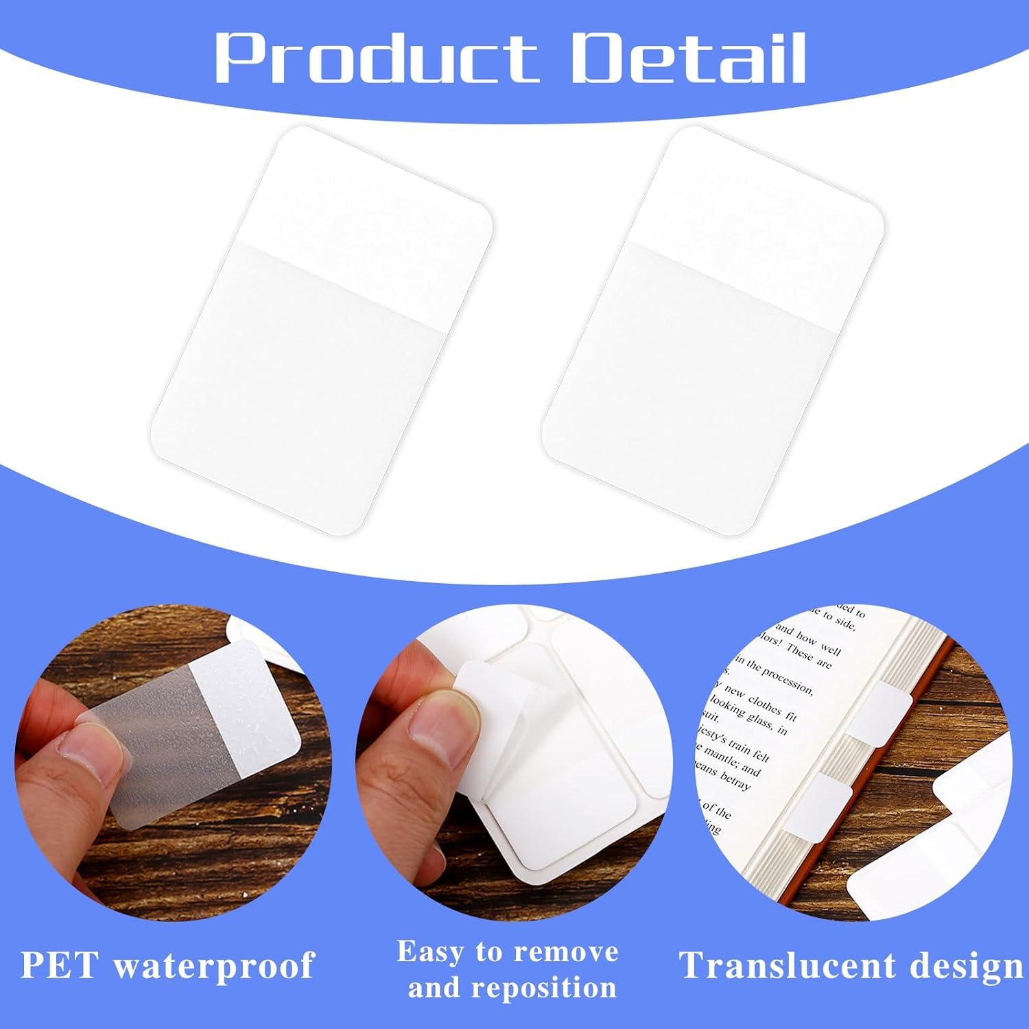 400 Etiquetas Adhesivas Reposicionables KALIONE 4.06x2.54 cm Blancas