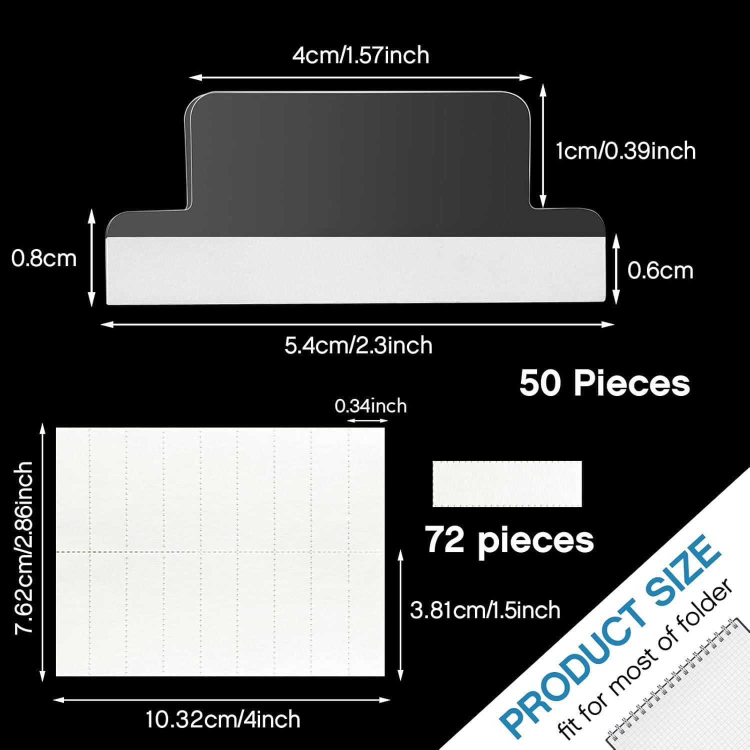 Pestañas Adhesivas Transparentes Gueevin 50 Piezas 4 cm