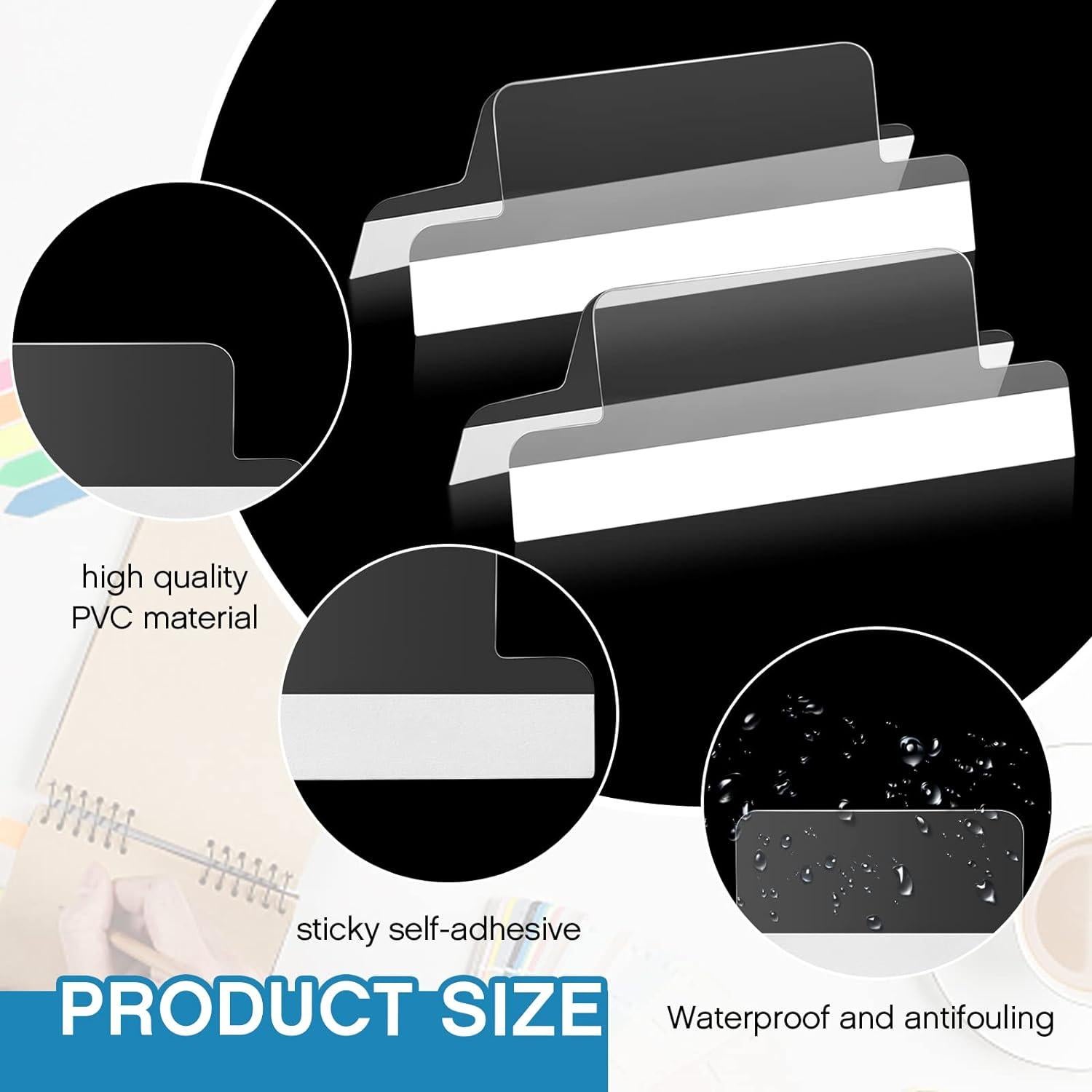 Pestañas Adhesivas Transparentes Gueevin 50 Piezas 4 cm