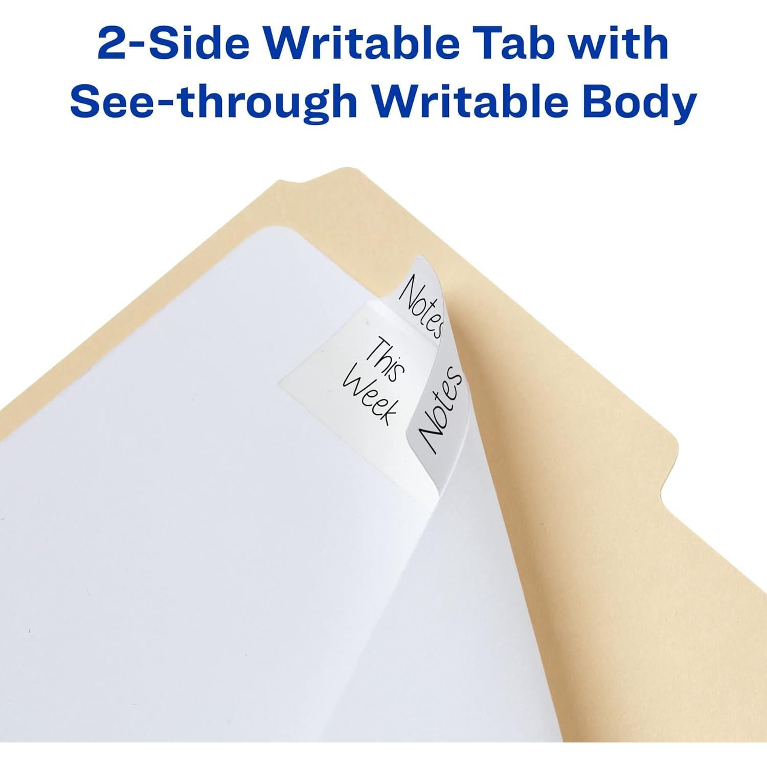 Etiquetas de Archivo Avery 24 Unidades 7.62x3.81 cm Blancas