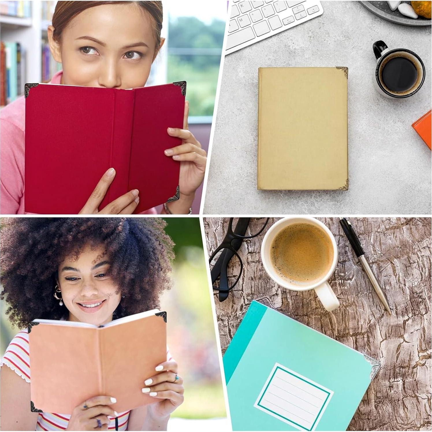 Protector de Esquinas de Metal ZEYIYER 100 Pcs - Dorado, Plateado, Bronce, Negro