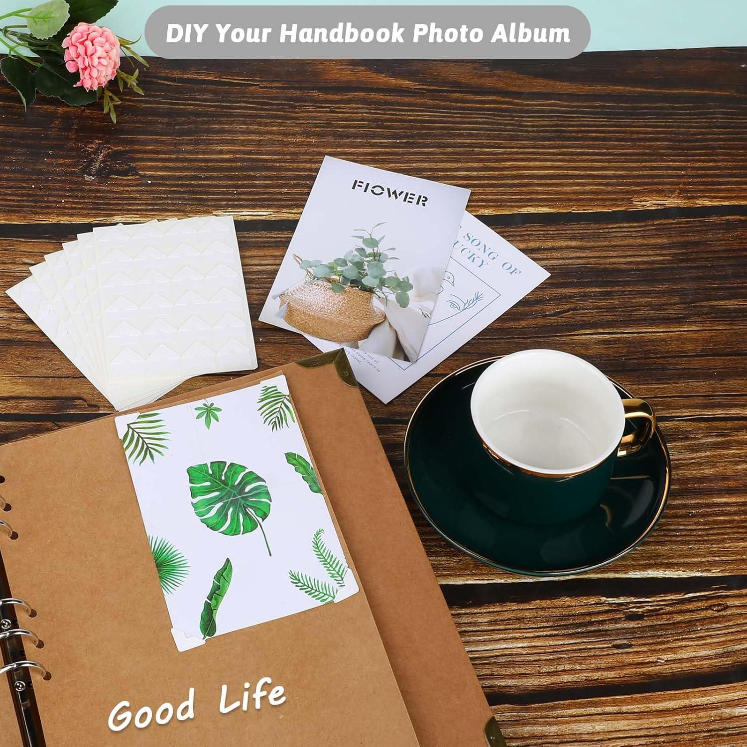 240 Esquinas de Fotos Autoadhesivas Abeillo - 10 Hojas Blancas