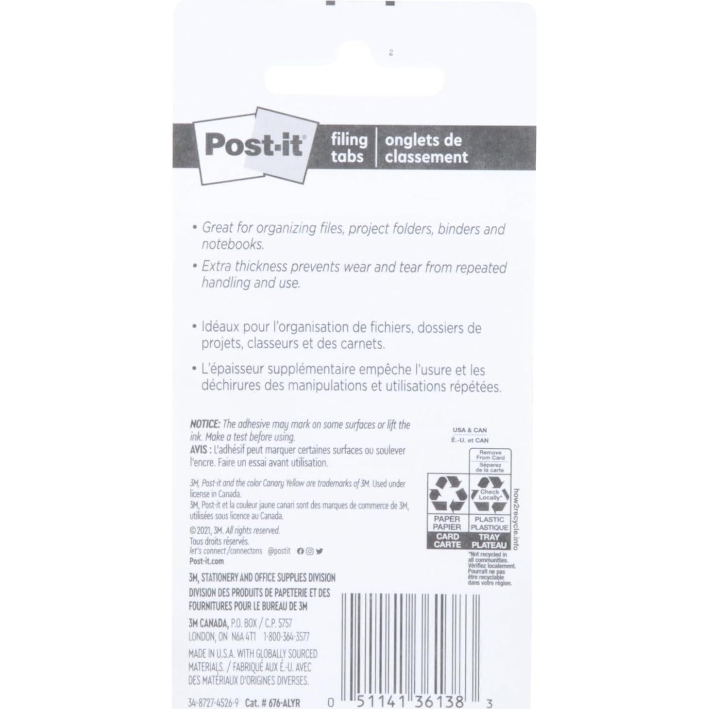 Pestañas Post-it 1.59 cm 40 unidades 4 colores Aqua Lima Amarillo Rojo