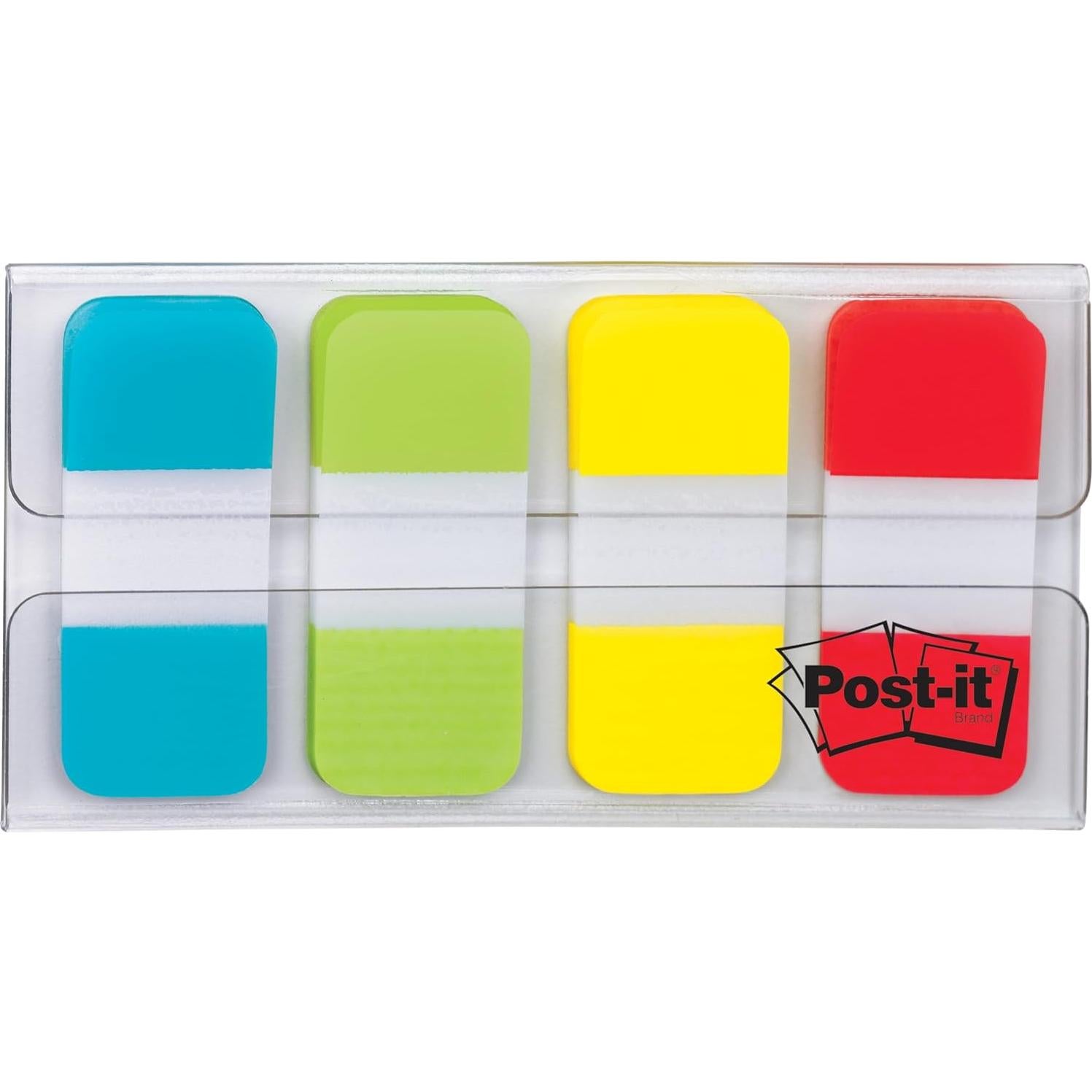 Pestañas Post-it 1.59 cm 40 unidades 4 colores Aqua Lima Amarillo Rojo