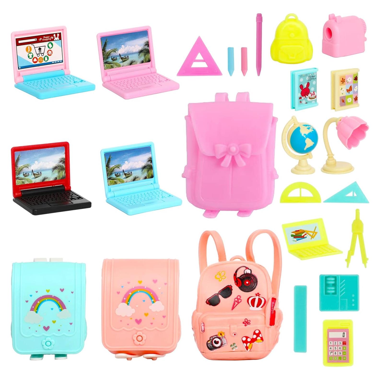 SOTOGO 21 Piezas Accesorios Escuela Muñecas 29.21 cm